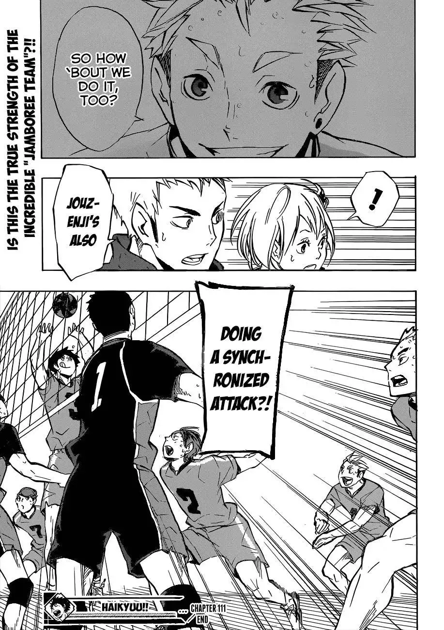 Haikyuu!! Chapter 111