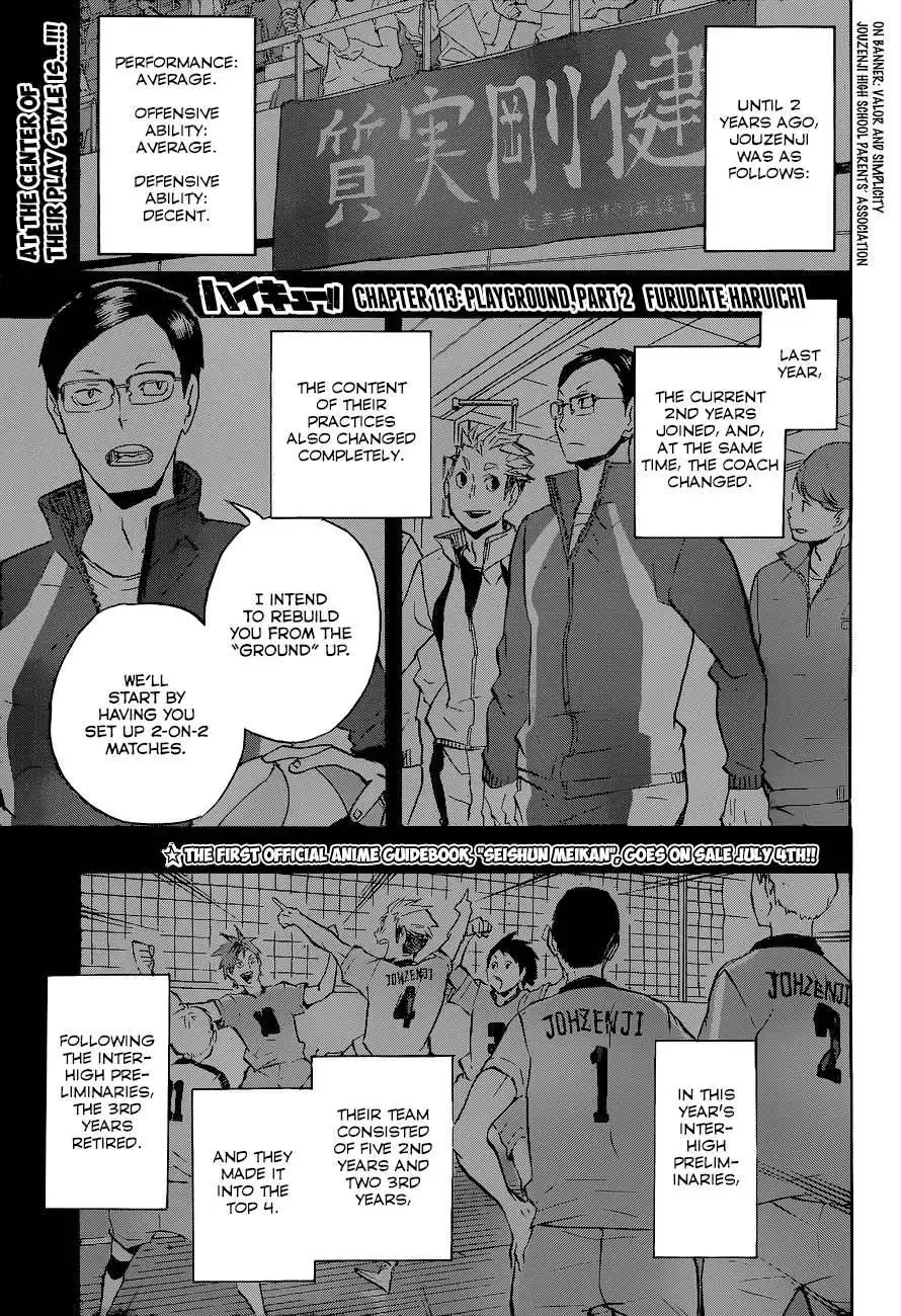 Haikyuu!! Chapter 113