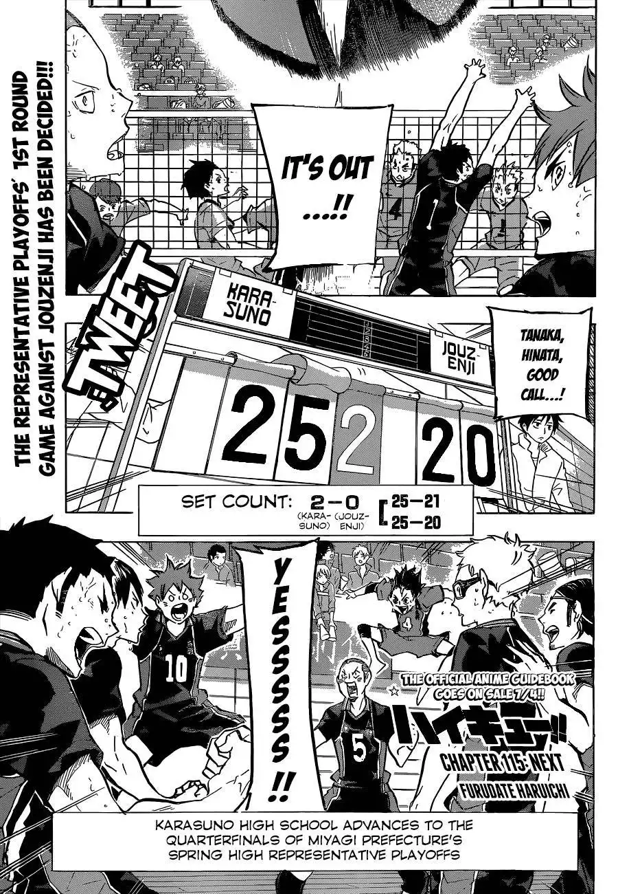 Haikyuu!! Chapter 115