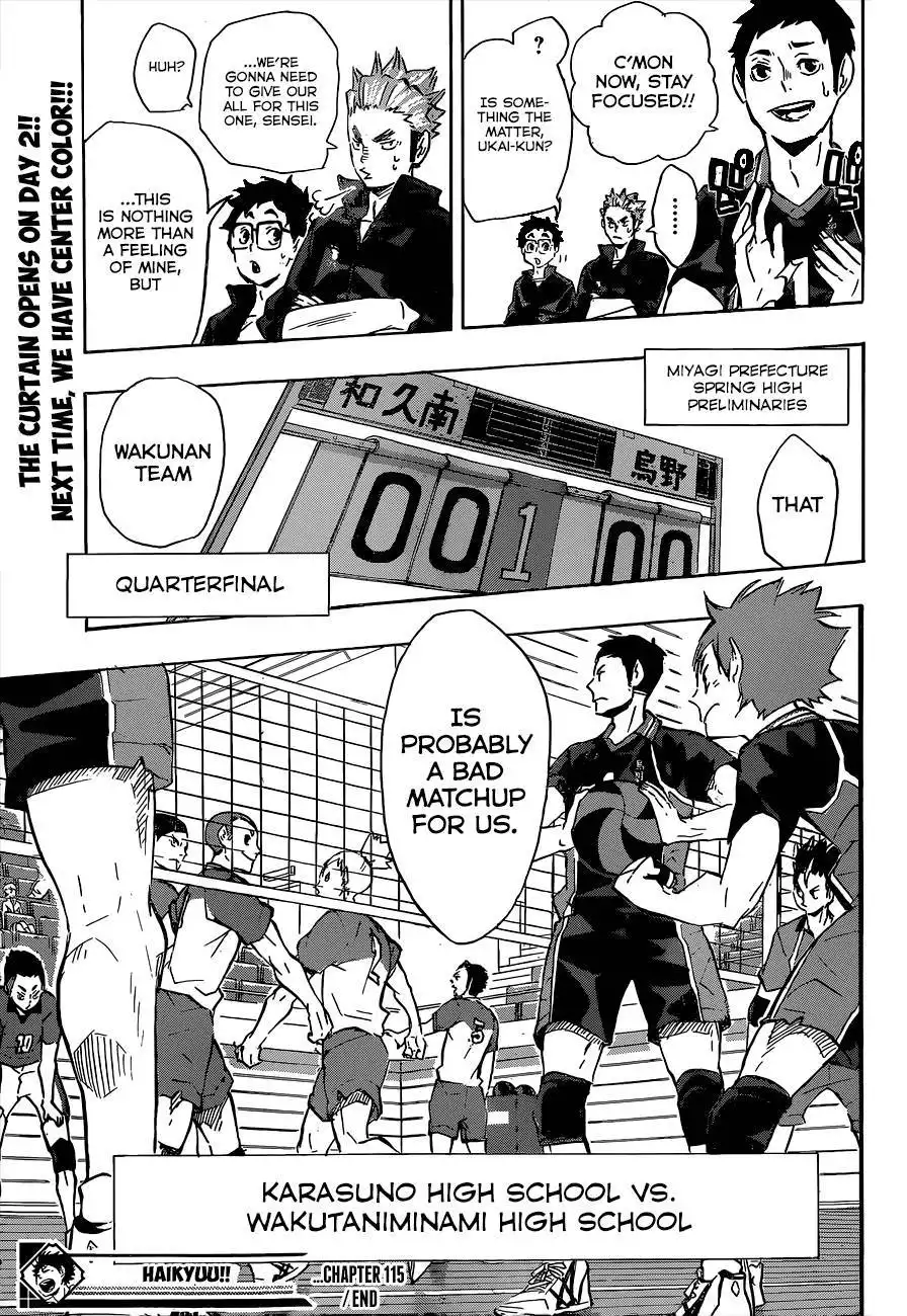 Haikyuu!! Chapter 115