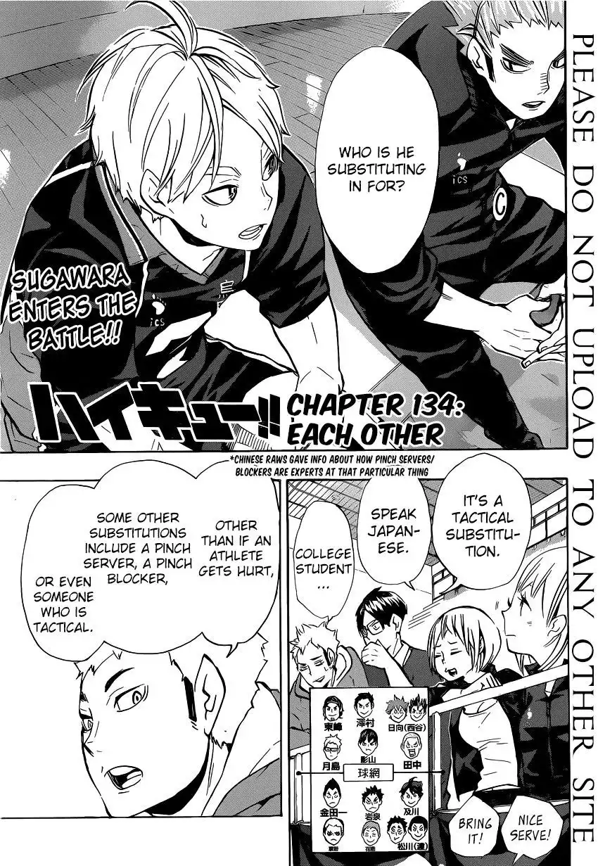 Haikyuu!! Chapter 134