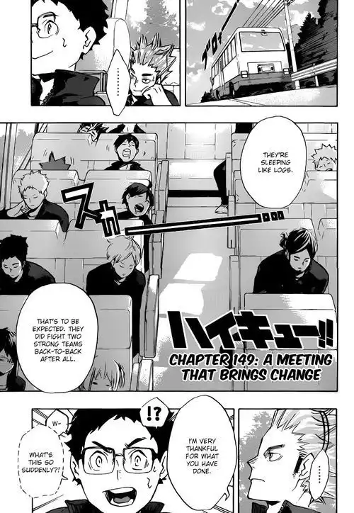 Haikyuu!! Chapter 149