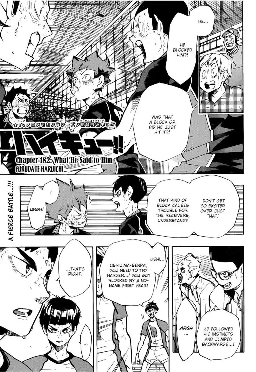 Haikyuu!! Chapter 182