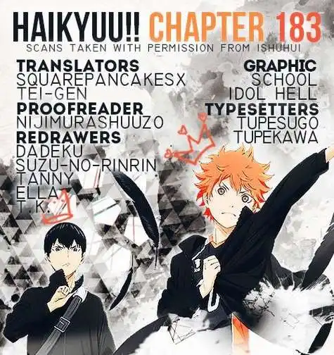 Haikyuu!! Chapter 183