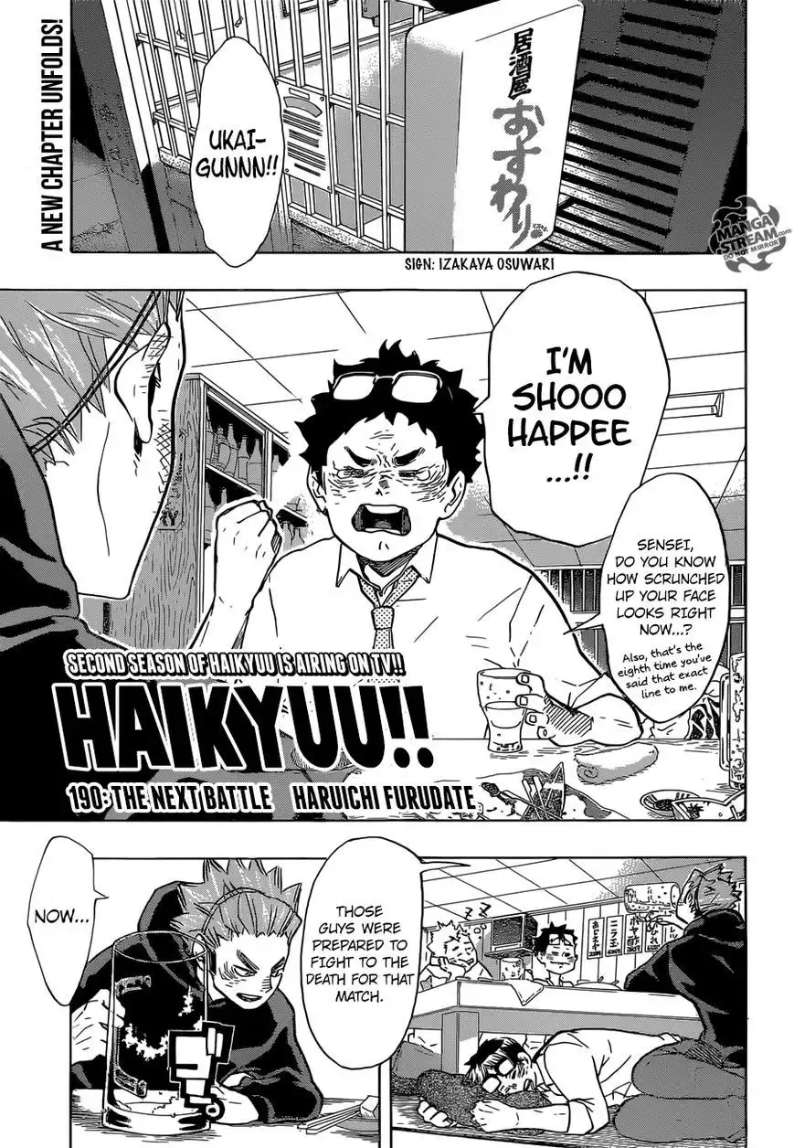 Haikyuu!! Chapter 190