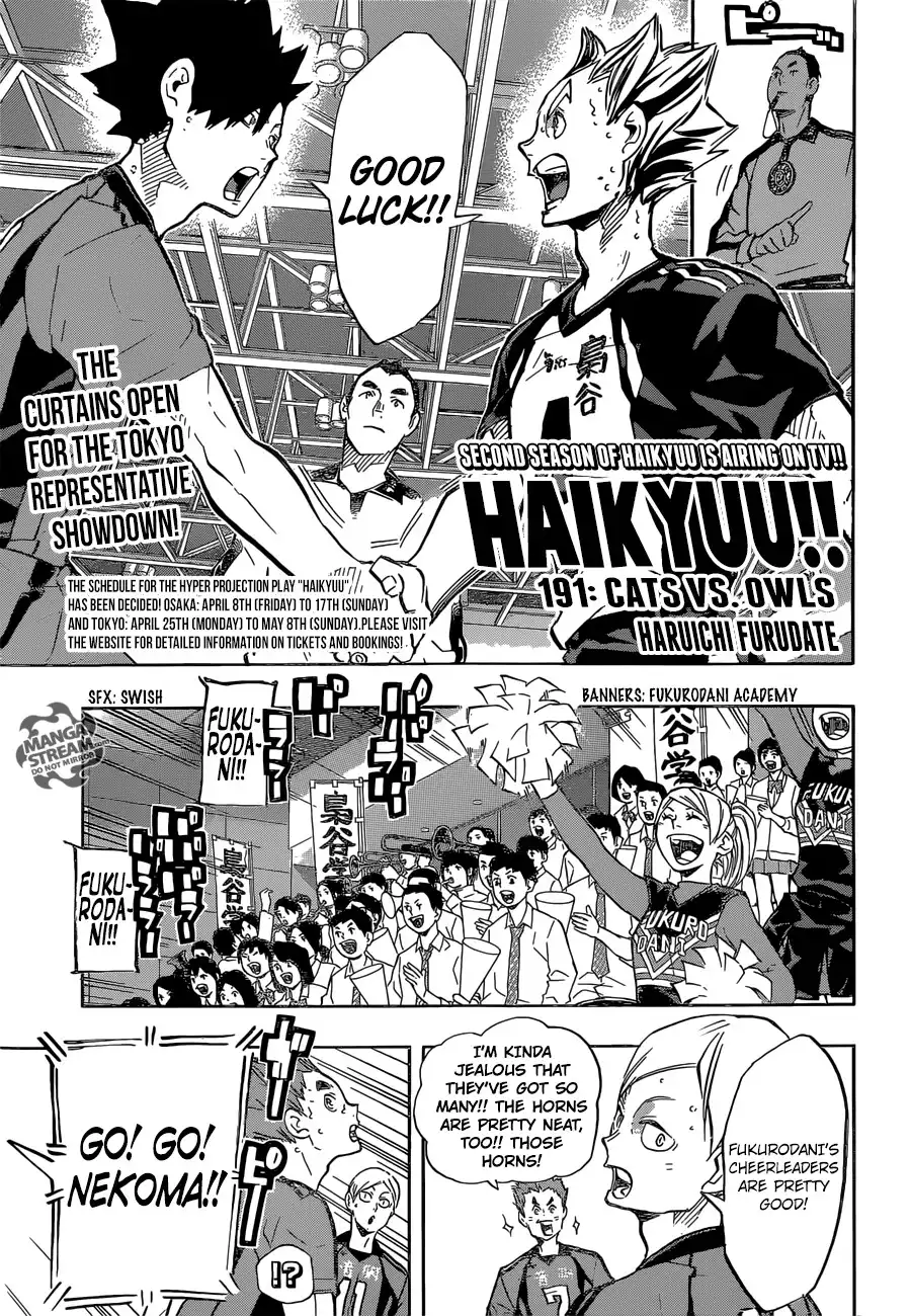 Haikyuu!! Chapter 191