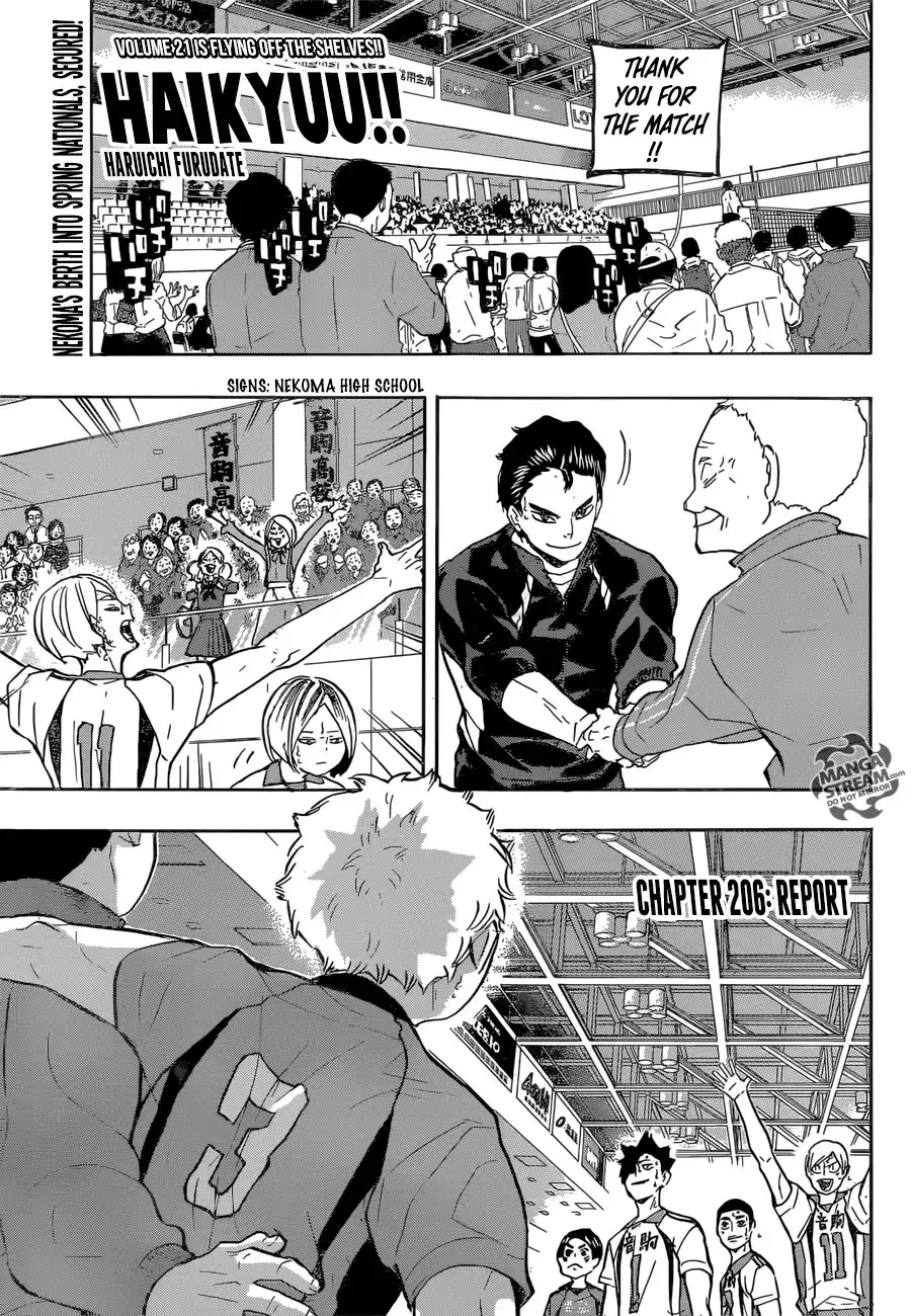 Haikyuu!! Chapter 206