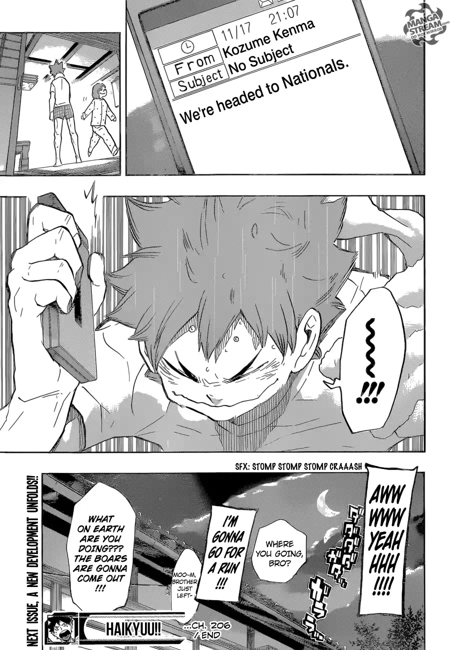 Haikyuu!! Chapter 206