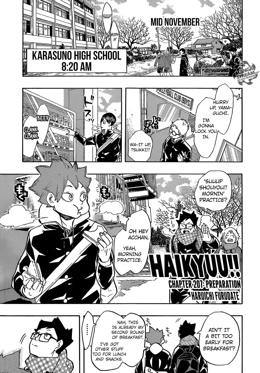 Haikyuu!! Chapter 207