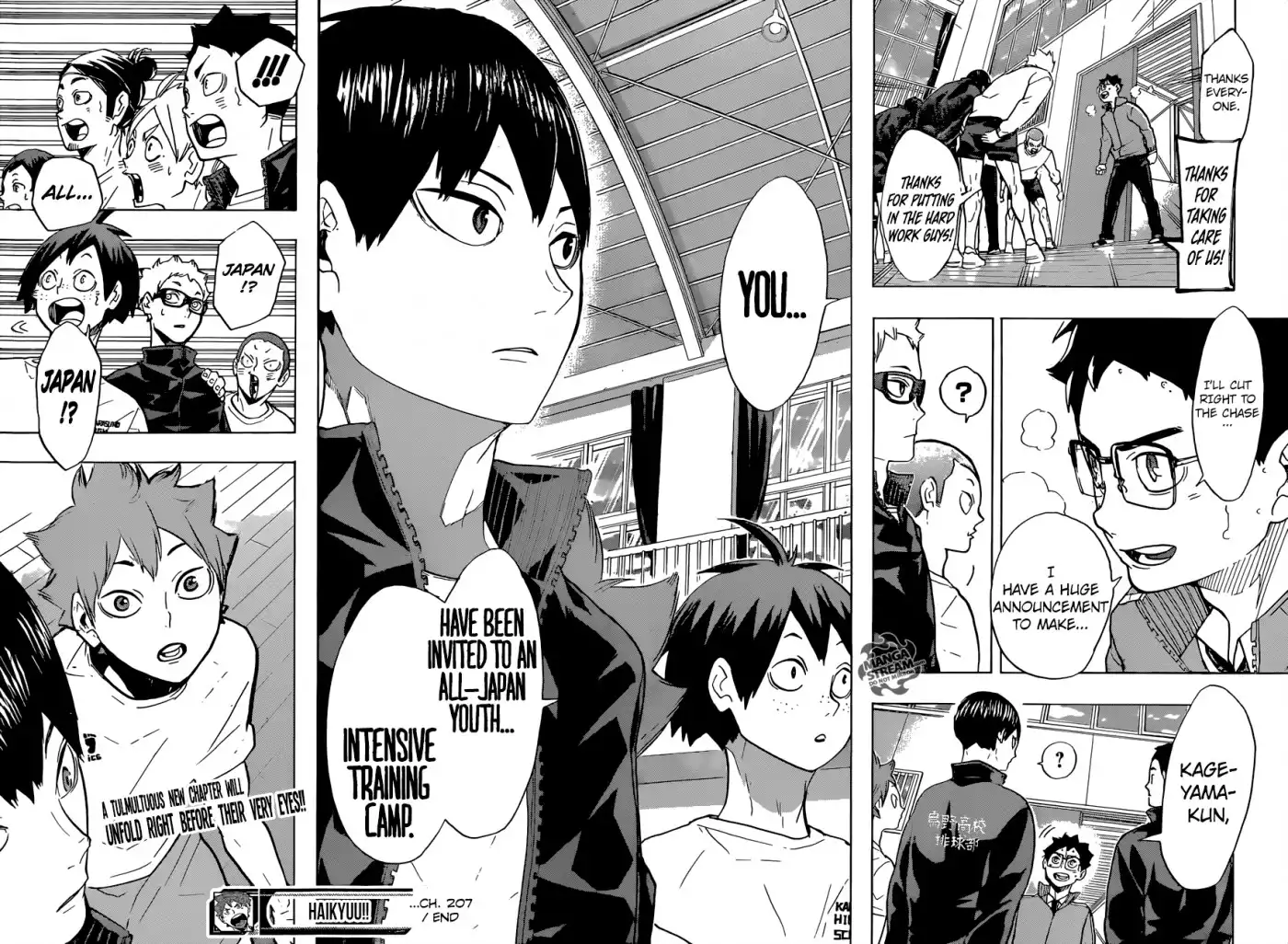 Haikyuu!! Chapter 207