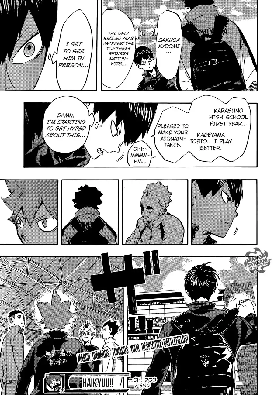 Haikyuu!! Chapter 209