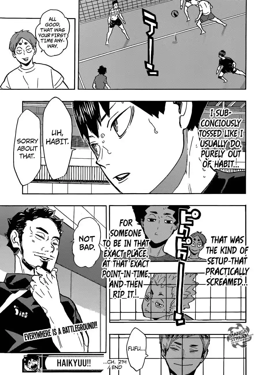 Haikyuu!! Chapter 214