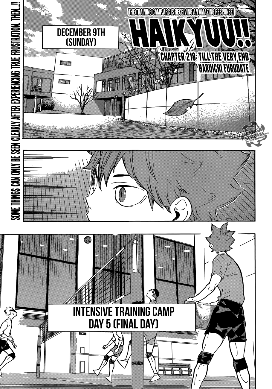 Haikyuu!! Chapter 218