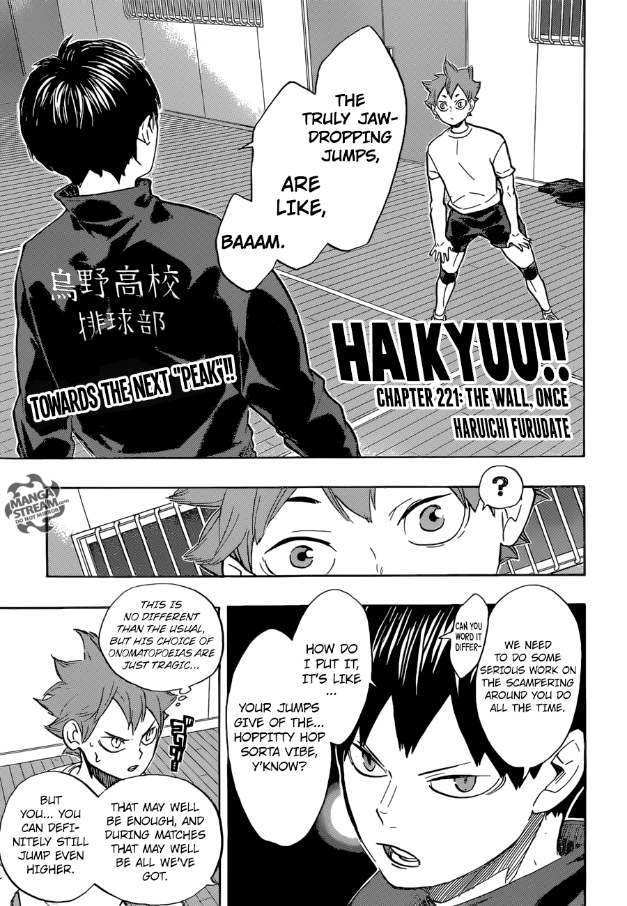 Haikyuu!! Chapter 221