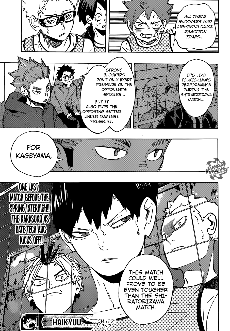 Haikyuu!! Chapter 221