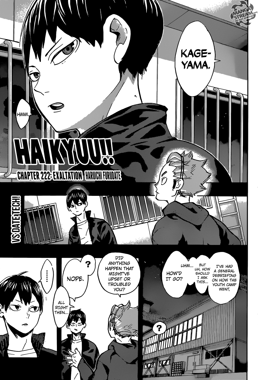 Haikyuu!! Chapter 222