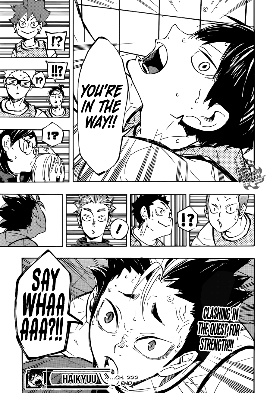 Haikyuu!! Chapter 222