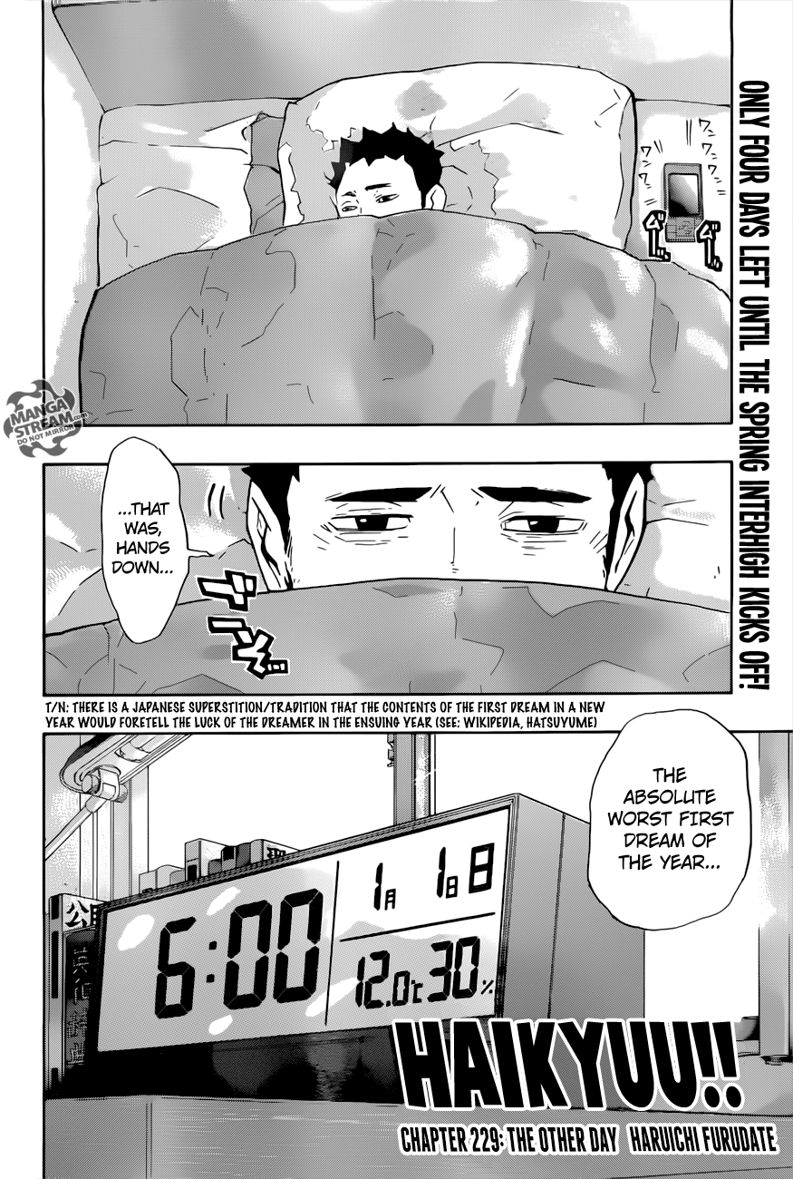 Haikyuu!! Chapter 229