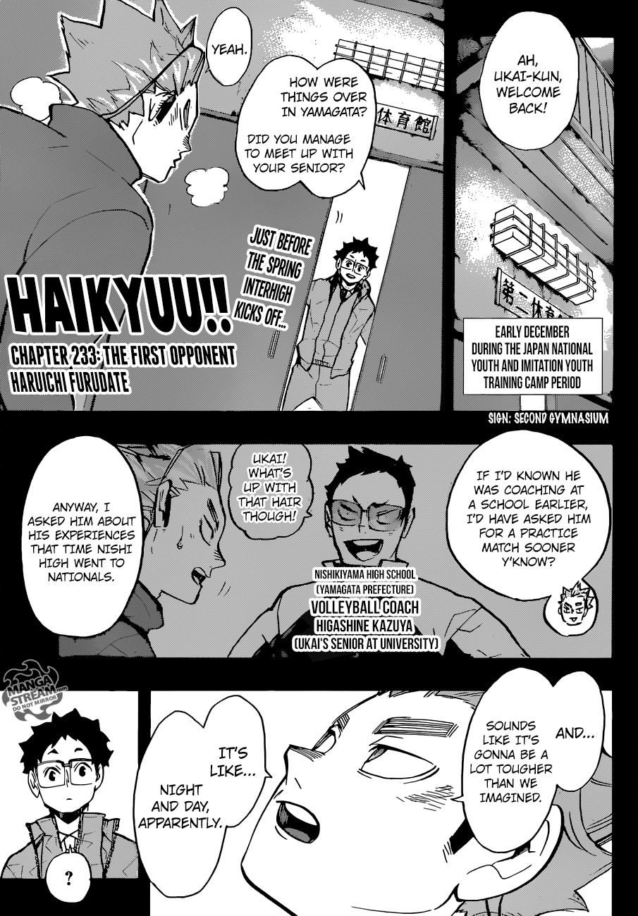 Haikyuu!! Chapter 233