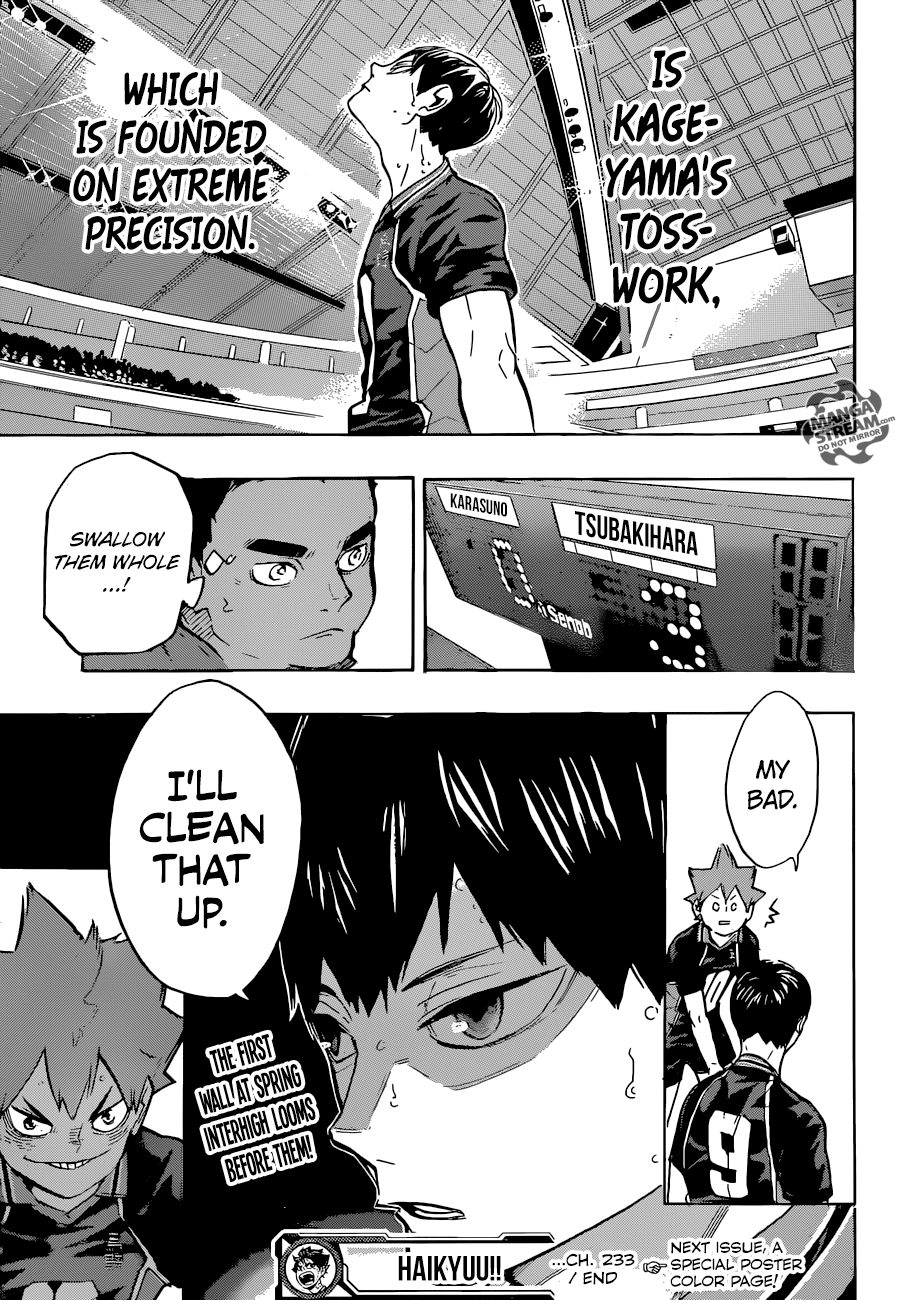 Haikyuu!! Chapter 233