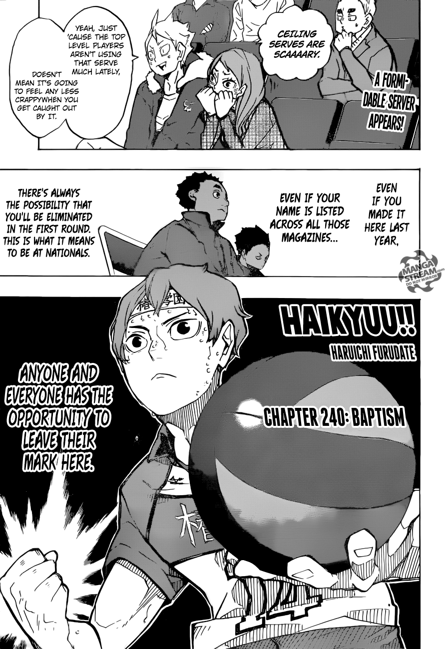 Haikyuu!! Chapter 240