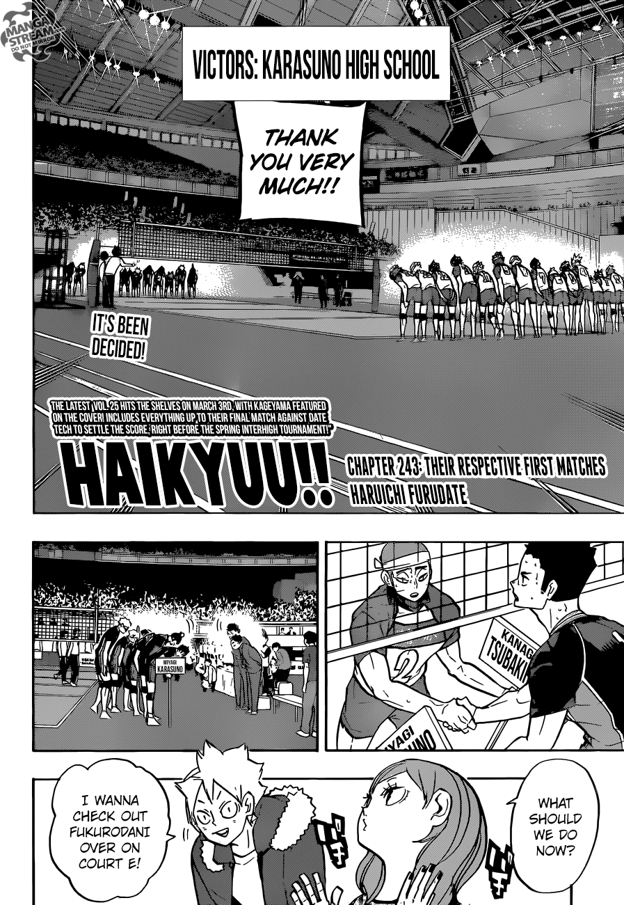 Haikyuu!! Chapter 243