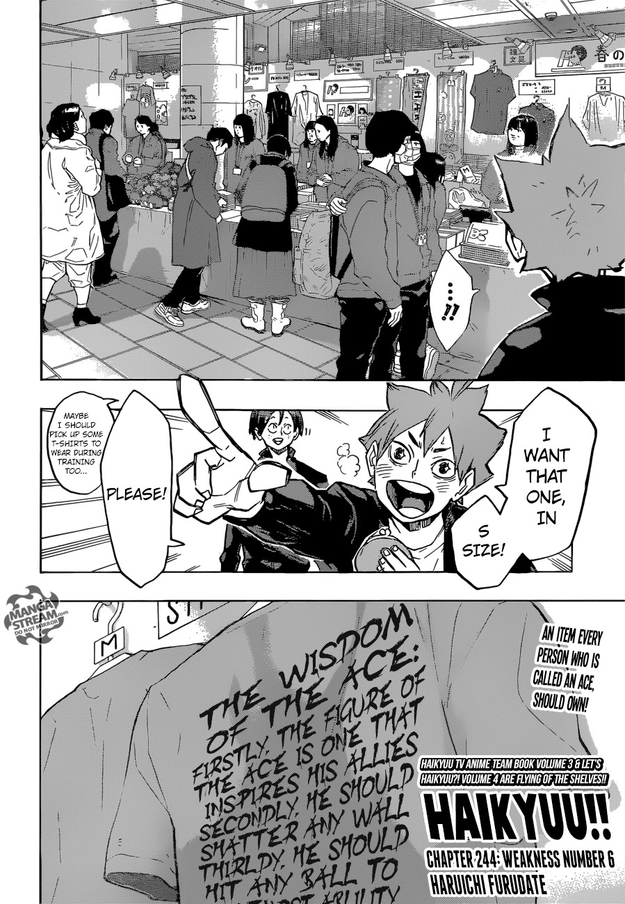 Haikyuu!! Chapter 244