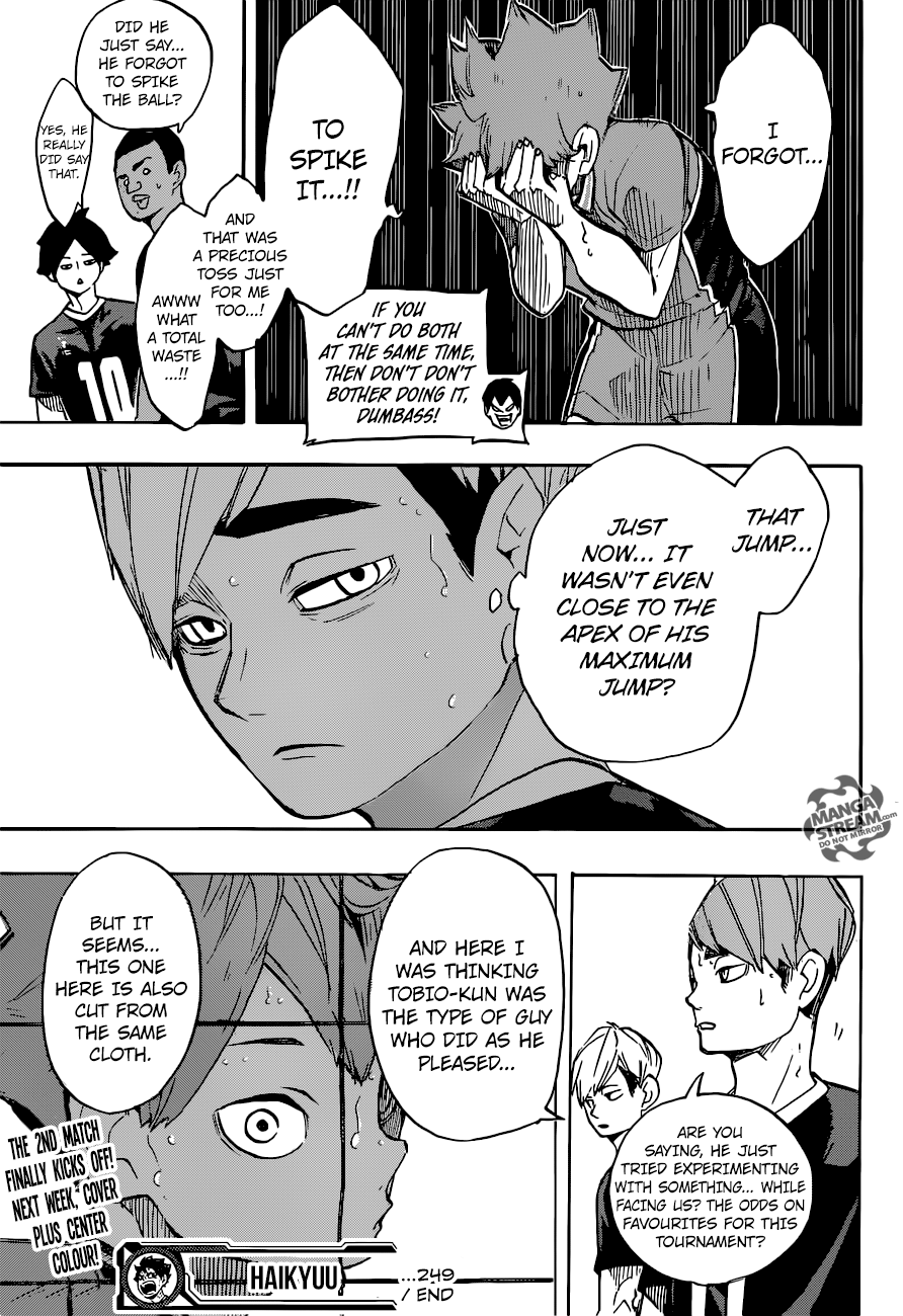 Haikyuu!! Chapter 249