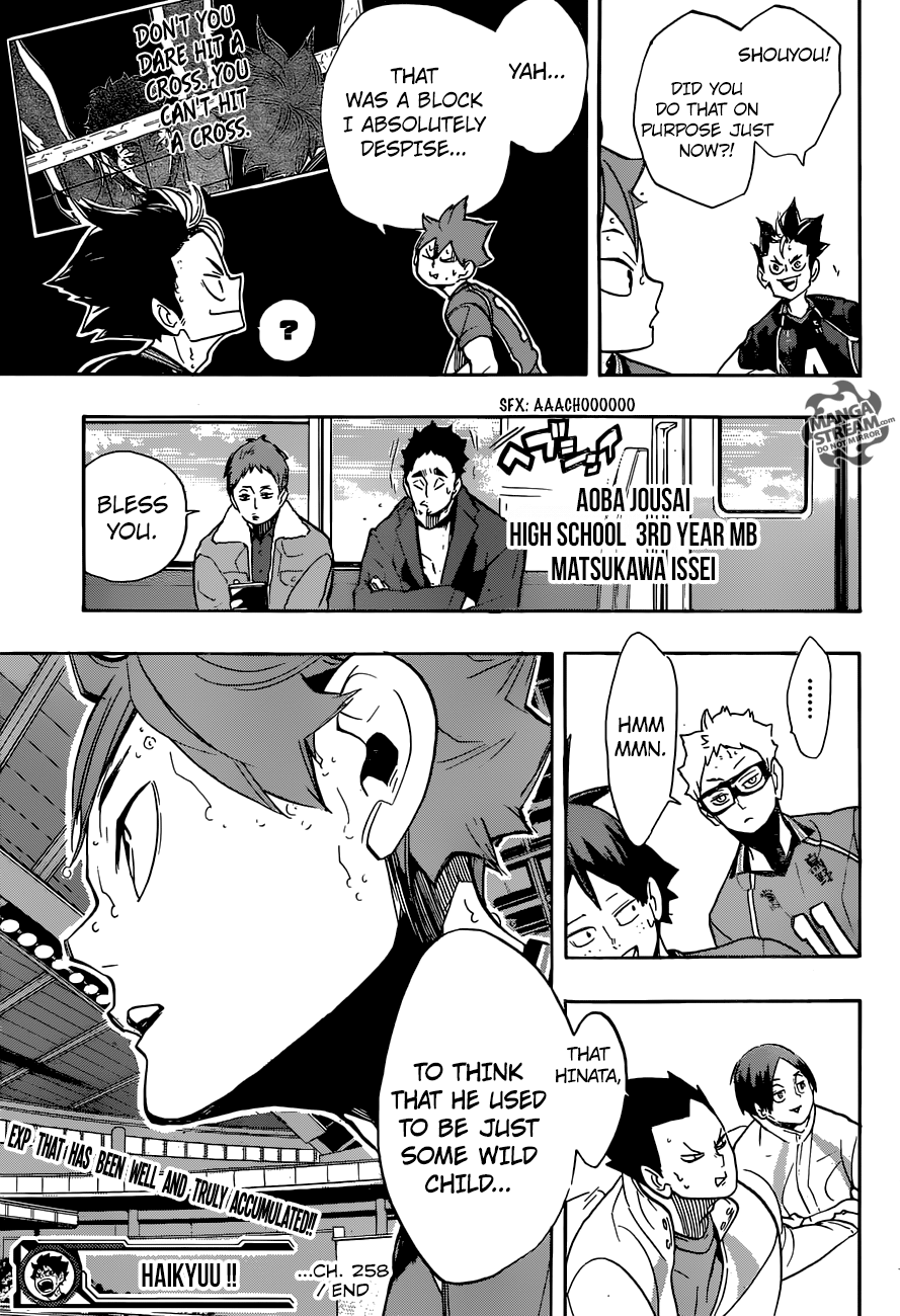 Haikyuu!! Chapter 258