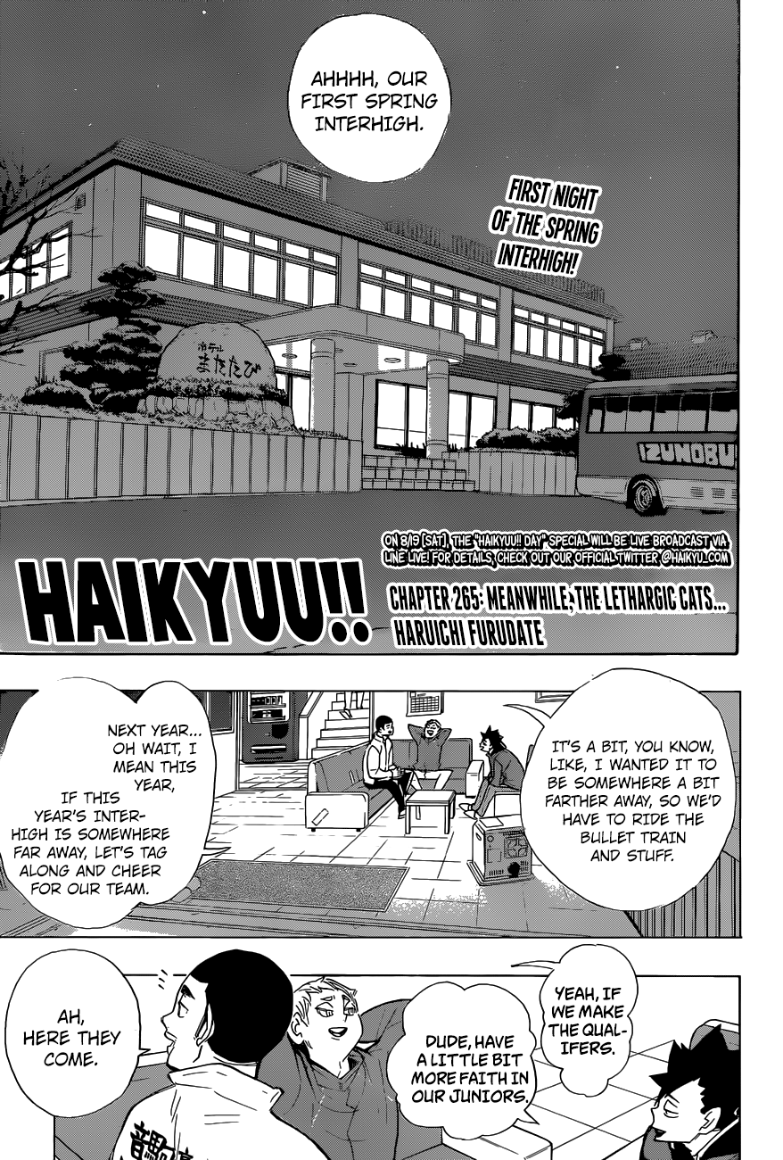 Haikyuu!! Chapter 265