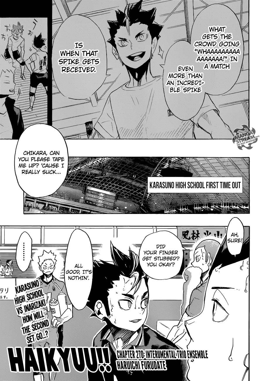 Haikyuu!! Chapter 270