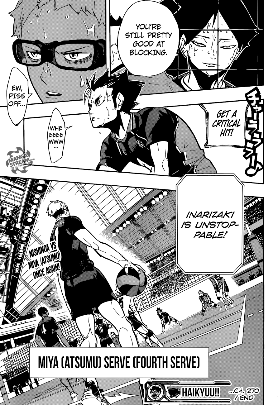 Haikyuu!! Chapter 270