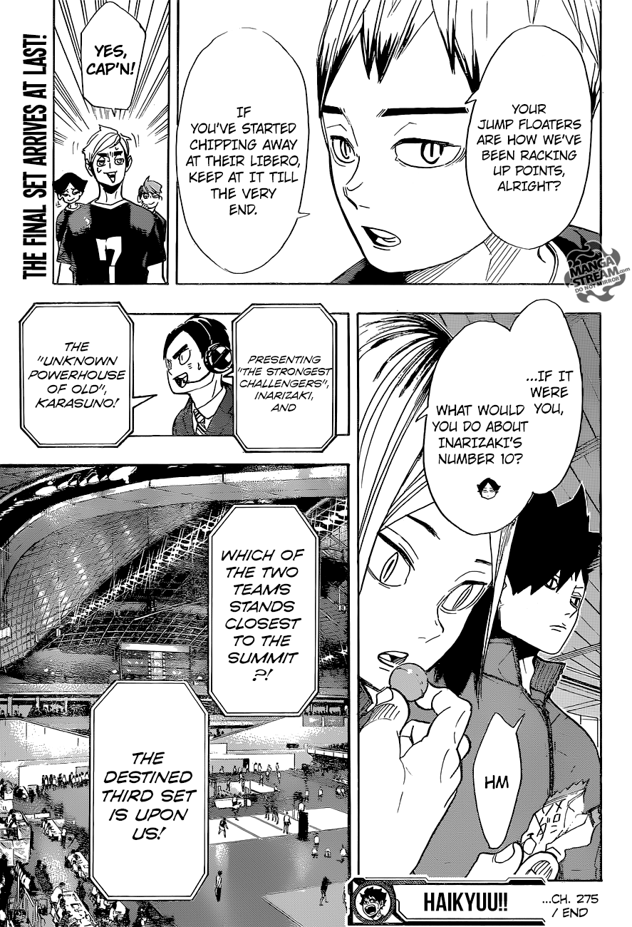 Haikyuu!! Chapter 275