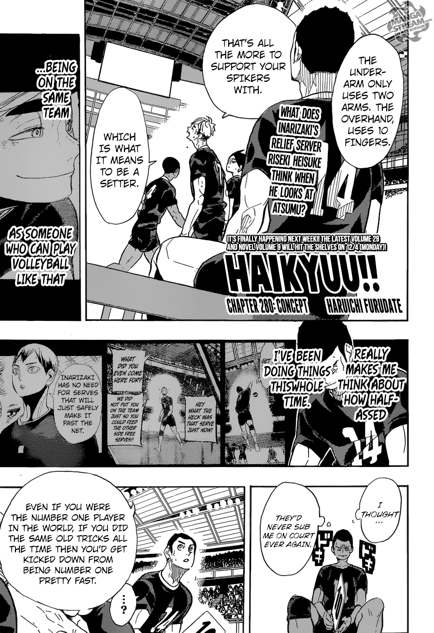 Haikyuu!! Chapter 280