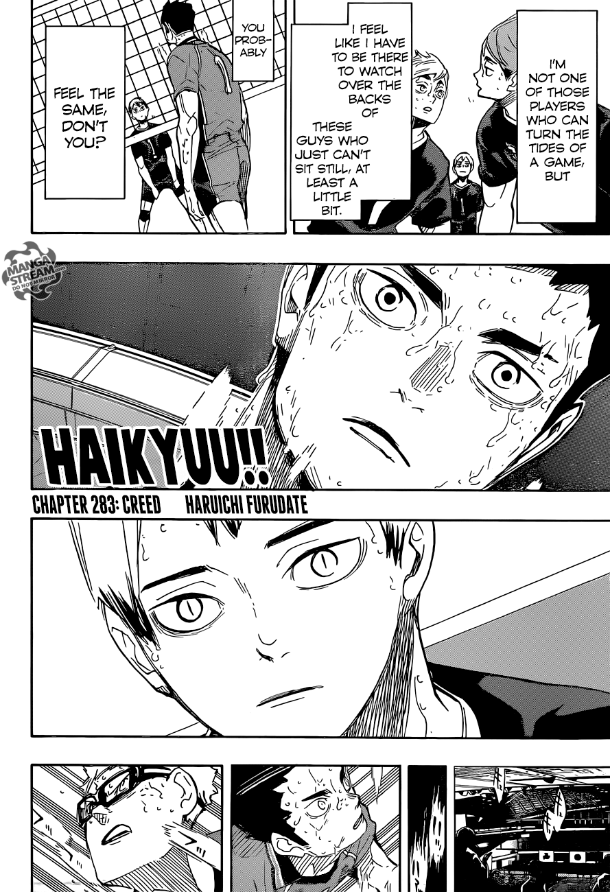 Haikyuu!! Chapter 283