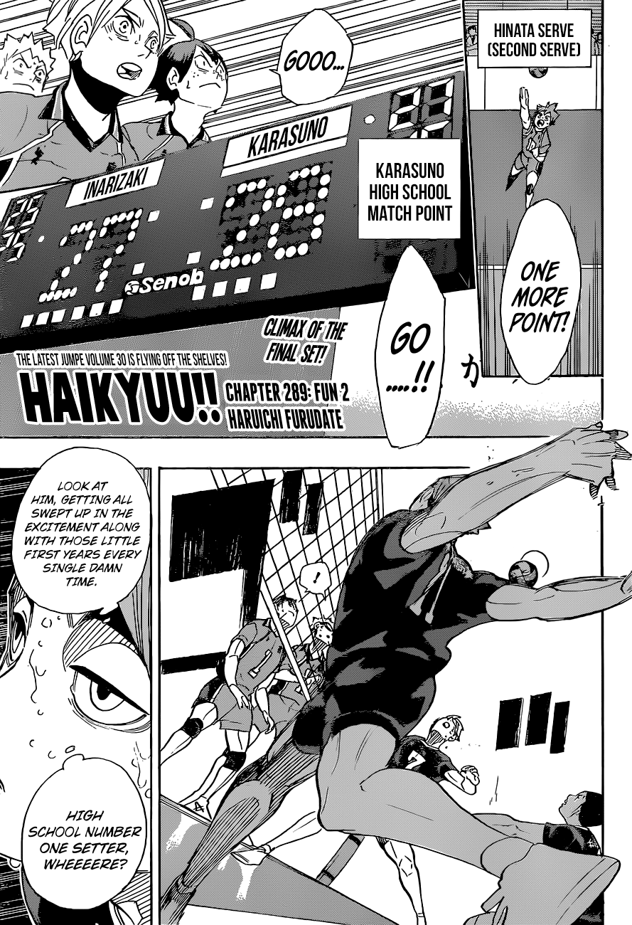 Haikyuu!! Chapter 289