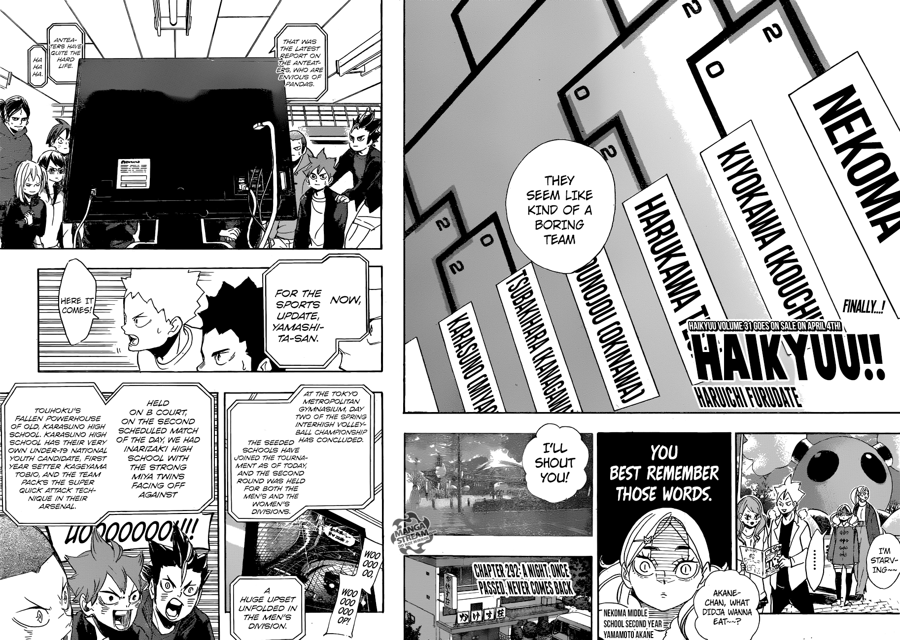 Haikyuu!! Chapter 292