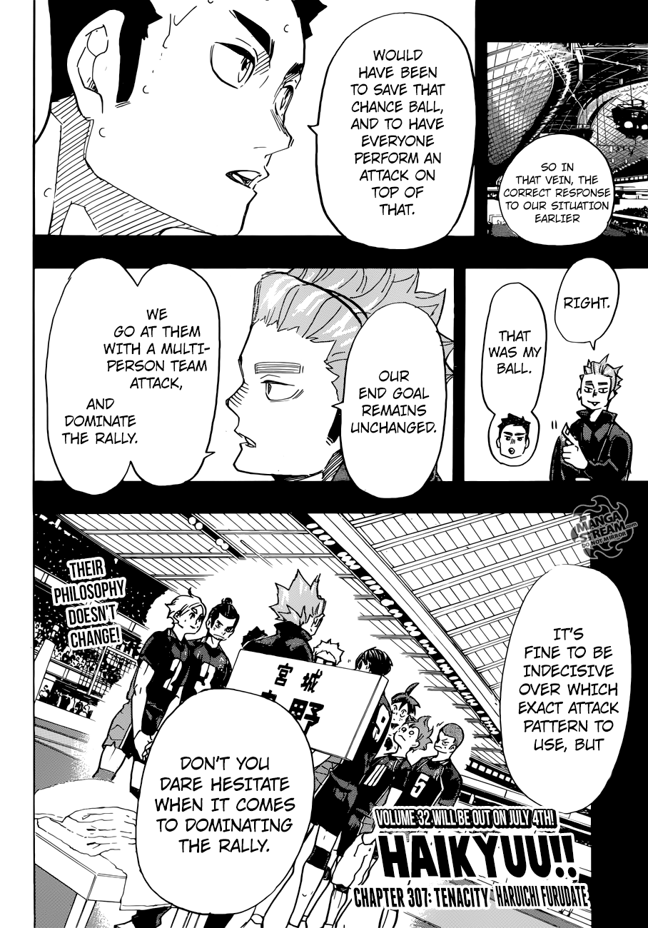 Haikyuu!! Chapter 307