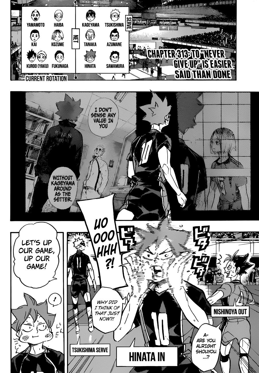 Haikyuu!! Chapter 313