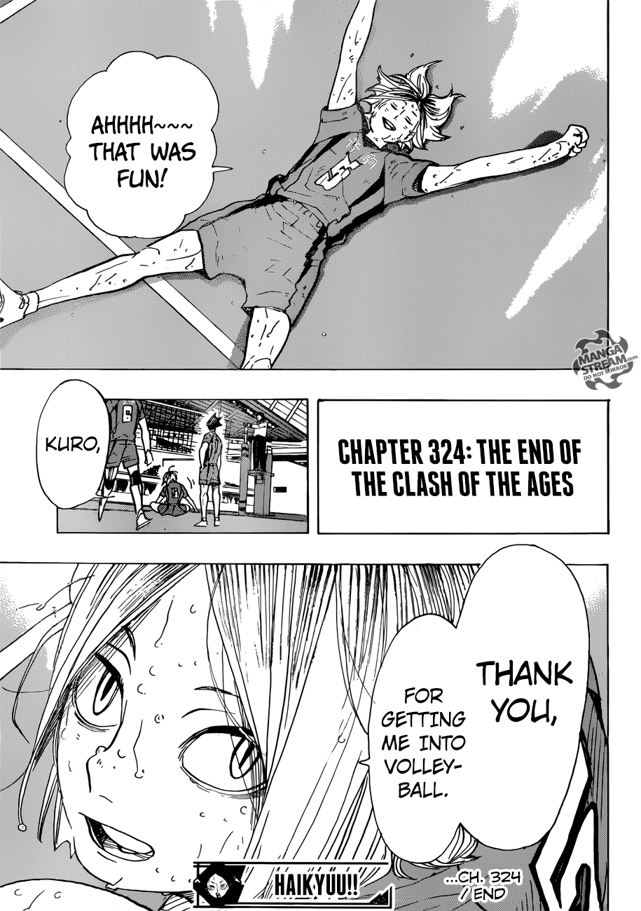 Haikyuu!! Chapter 324