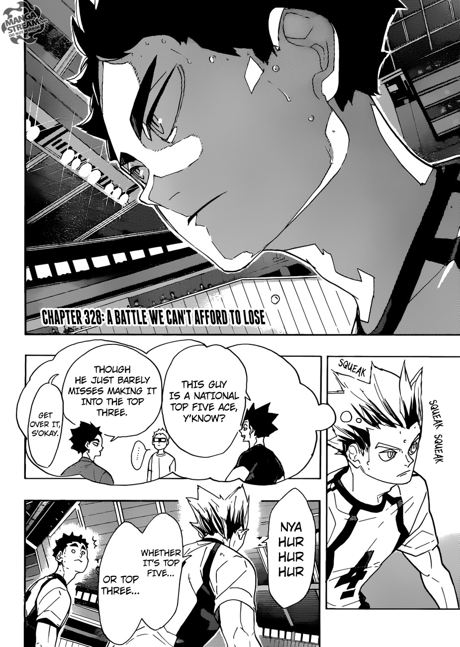 Haikyuu!! Chapter 328