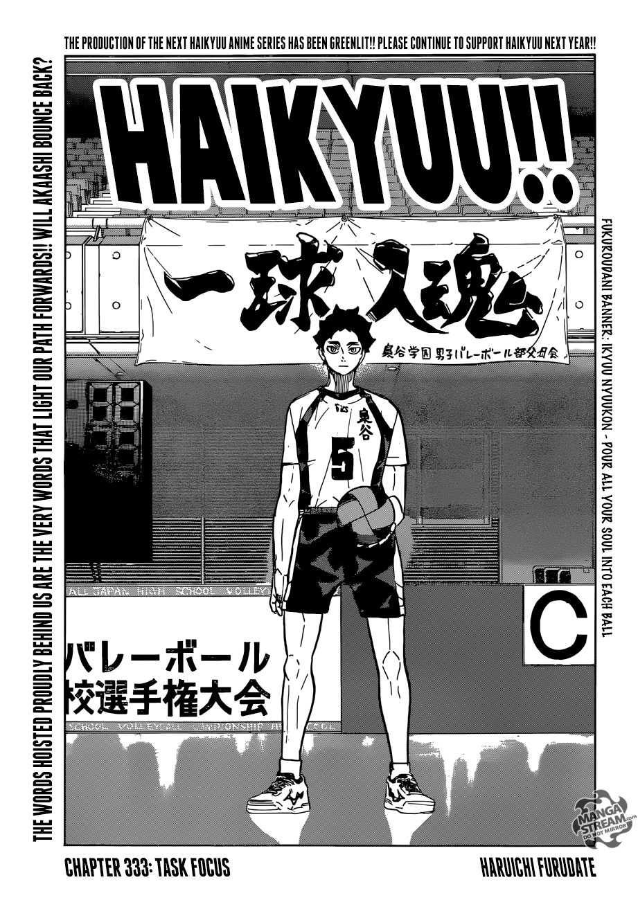 Haikyuu!! Chapter 333