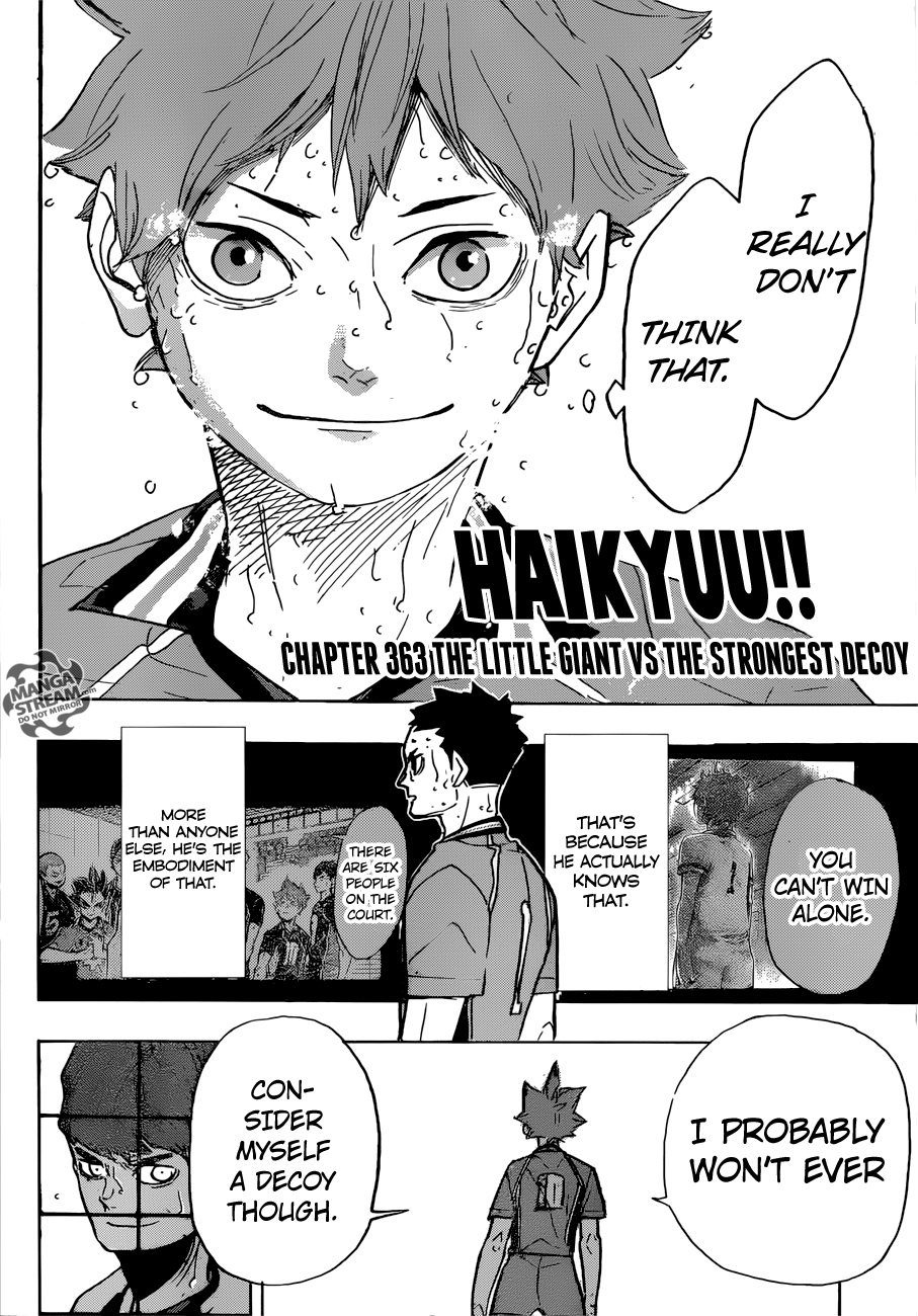 Haikyuu!! Chapter 363