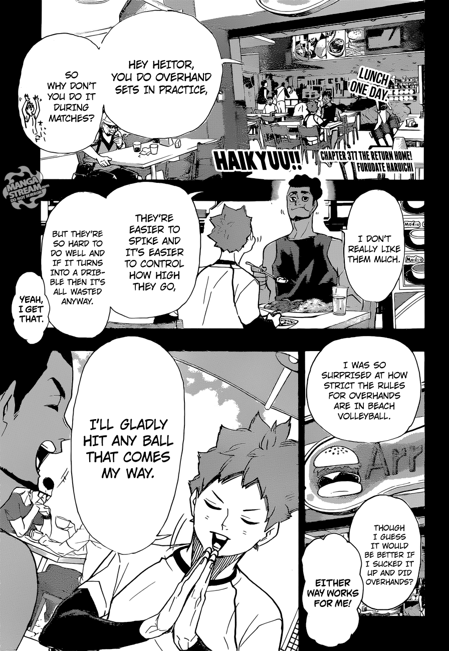 Haikyuu!! Chapter 377