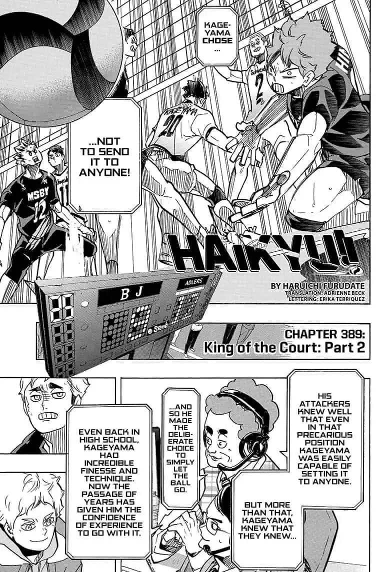 Haikyuu!! Chapter 389