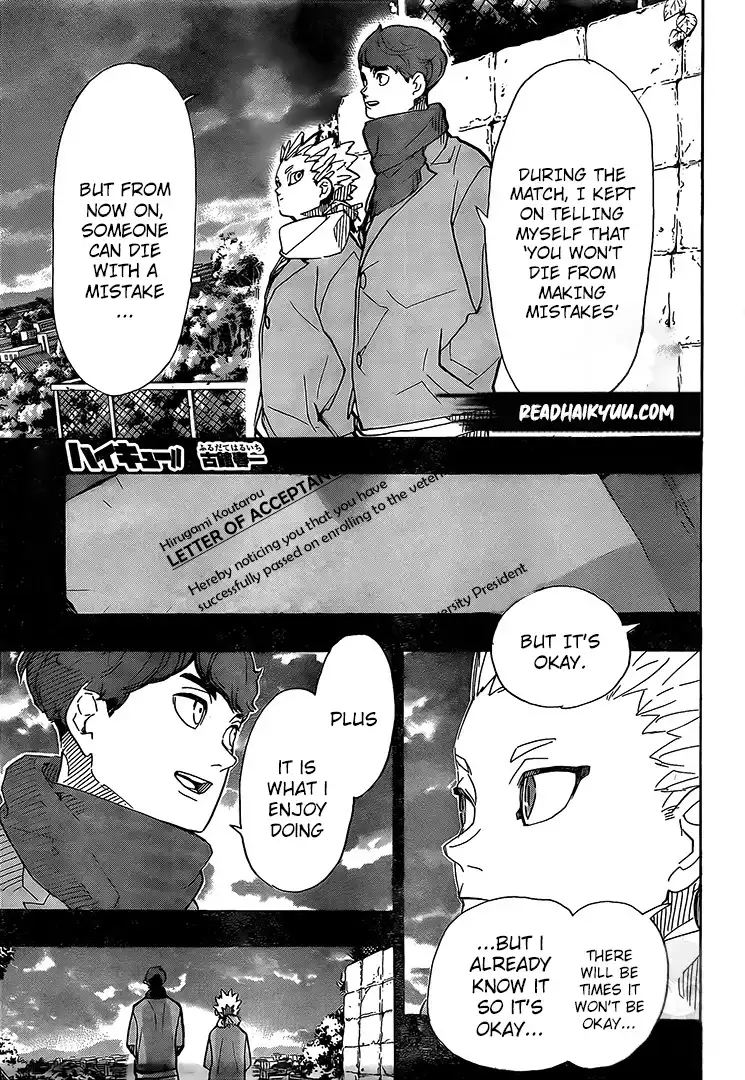 Haikyuu!! Chapter 393