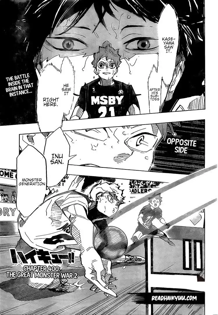 Haikyuu!! Chapter 400