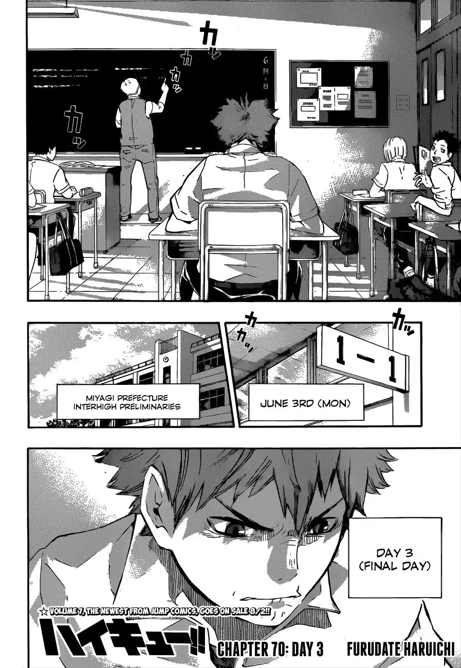 Haikyuu!! Chapter 70