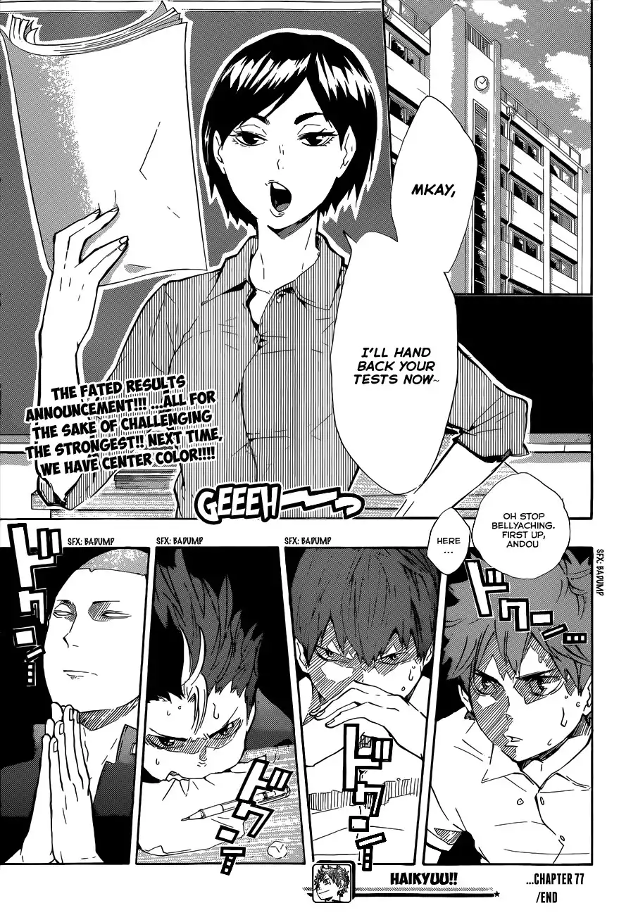 Haikyuu!! Chapter 77