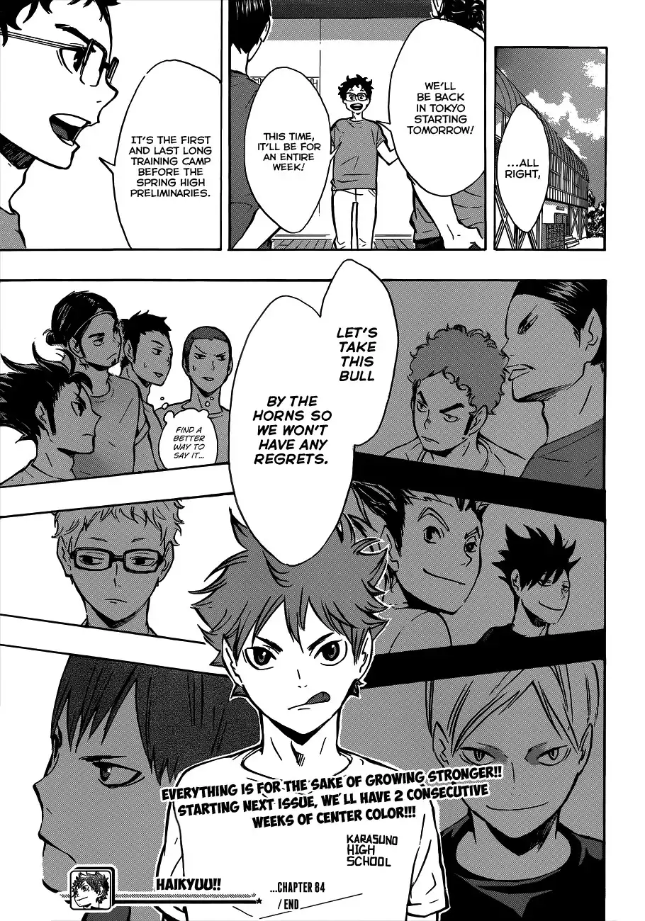 Haikyuu!! Chapter 84